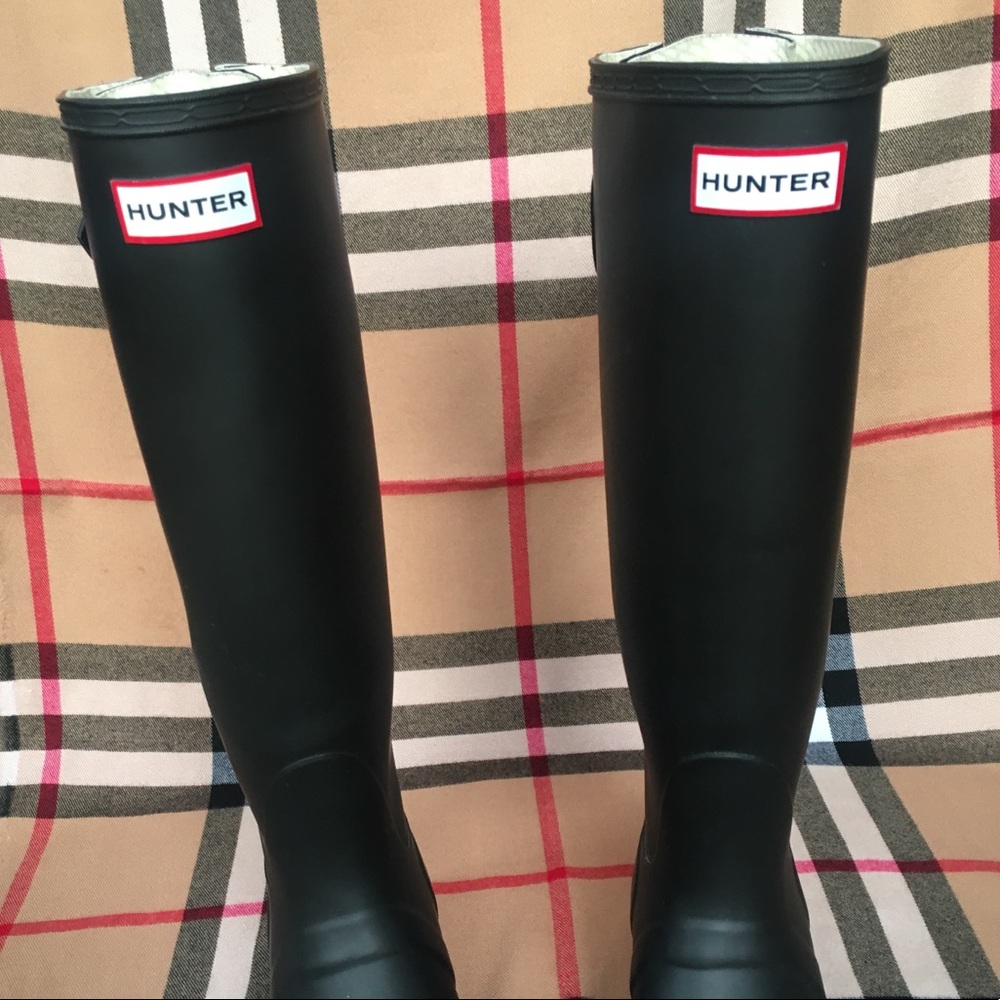 Black Matte Hunter Boots!